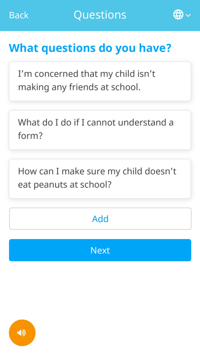 Screenshot of the Springboard webapp. The user is creating cards responding to the prompt 'What questions do you have?'